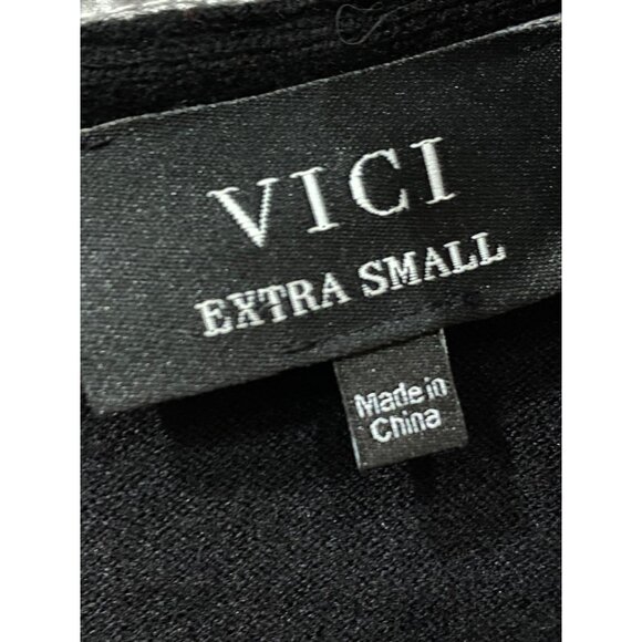 Vici Black Knit Ruffle Trim Sweater Extra Small - Picture 6 of 9